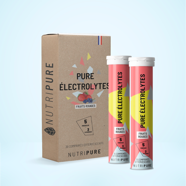 Pastilles Hydratation Fruits Rouges - Electrolytes 30 comprimés effervescents